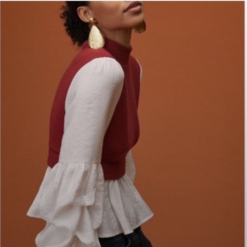 ✨ Anthropologie Sweater Balloon Sleeve
